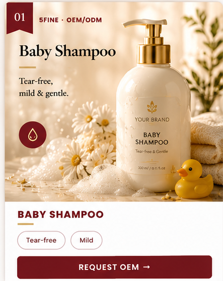 OEM Baby Shampoo — 5FINE private label OEM/ODM