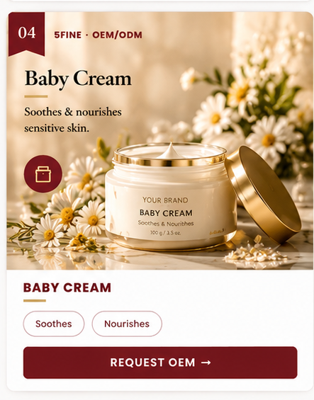 OEM Baby Cream — 5FINE private label OEM/ODM