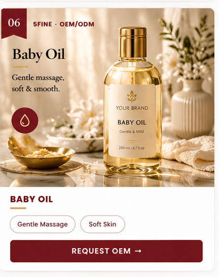 OEM Baby Oil — 5FINE private label OEM/ODM