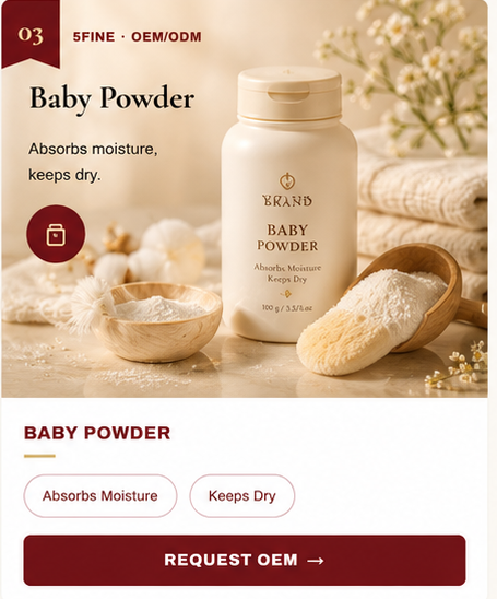 OEM Baby Powder — 5FINE private label OEM/ODM