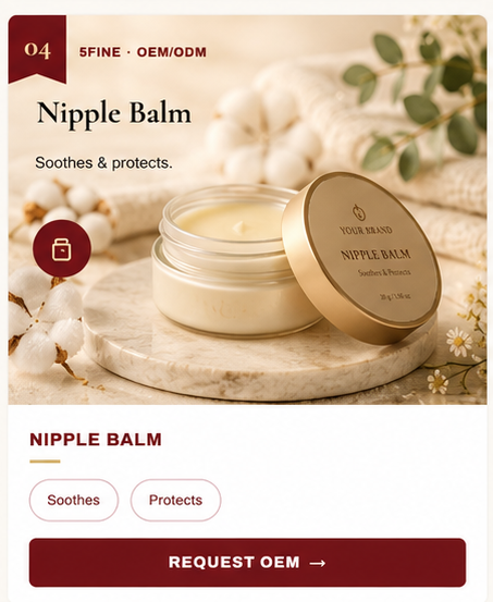 OEM Nipple Balm — 5FINE private label OEM/ODM