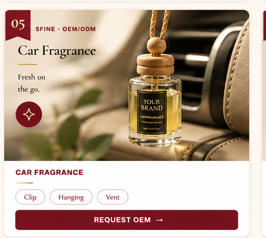 OEM Car Freshener — 5FINE private label OEM/ODM