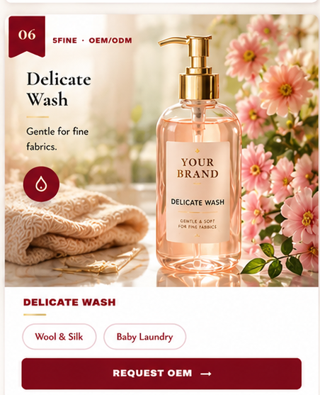 OEM Delicate Wash — 5FINE private label OEM/ODM