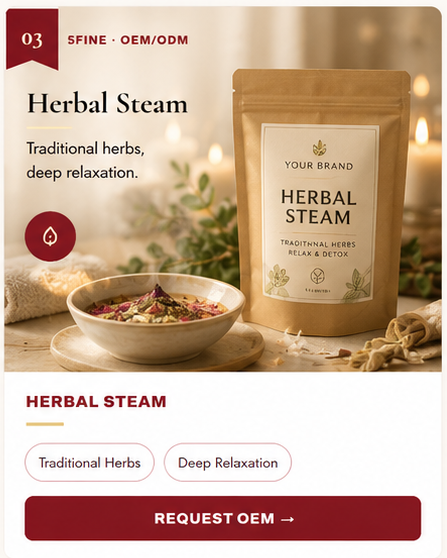 OEM Herbal Steam — 5FINE private label OEM/ODM
