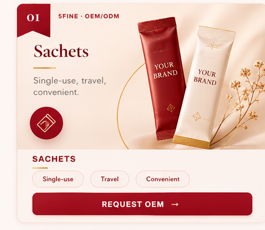 OEM Sachets — 5FINE private label OEM/ODM
